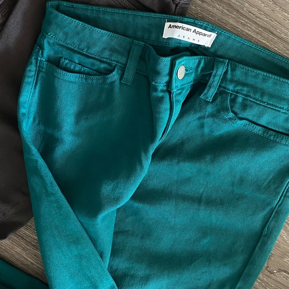 COPY - American Apparel stretch denim side zip jean - Picture 2 of 3